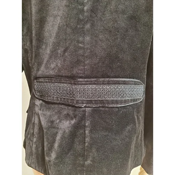 Velvet Military Jacket - Picture 6 of 9